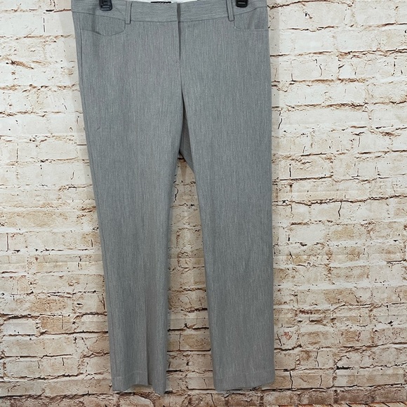 Express Pants - NEW Express Columnist pants womens 12 gray Slim low rise stretch straight
